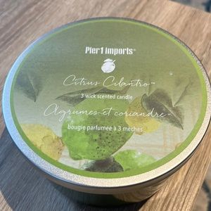 Pier 1 Citrus Cilantro 3 Wick candle